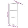 vidaXL Walk-in Shower Wall with Clear ESG Glass 140x195 cm