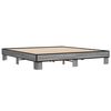 vidaXL Bed Frame without Mattress Grey Sonoma 200x200 cm