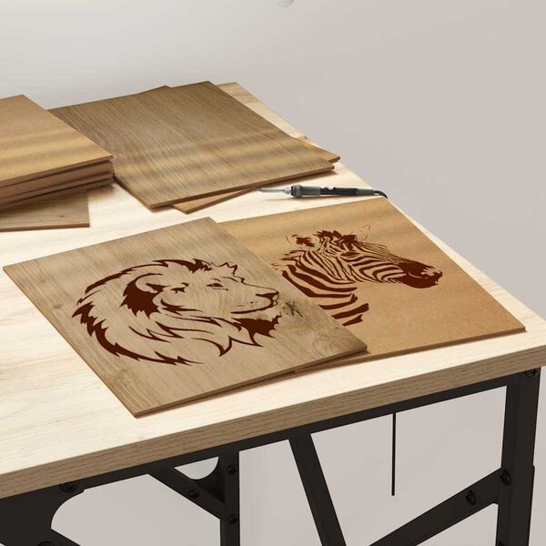 vidaXL Decor Panels 50 pcs Artisan Oak 21 x 30 x 0.27 cm