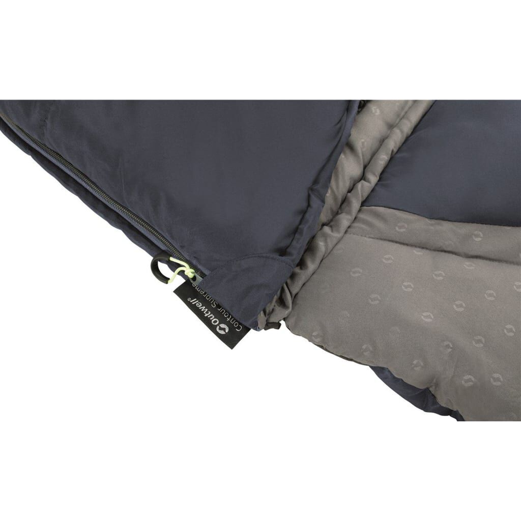 Outwell Sleeping Bag Contour Lux Deep Blue Left Zipper vidaXL