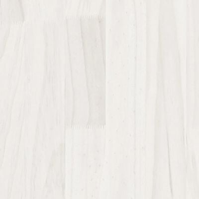 vidaXL Garden Planter White 200x50x70 cm Solid Pinewood