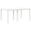 vidaXL Garden Dining Set 5 pcs White Polt rattan