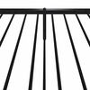 vidaXL Metal Bed Frame without Mattress with Footboard Black 90x190cm