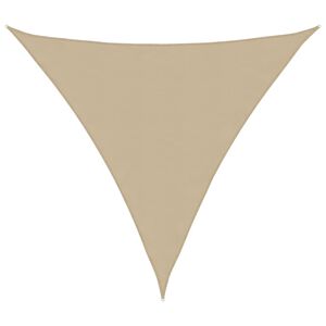vidaXL Sunshade Sail Oxford Fabric Triangular 3.6x3.6x3.6 m Beige