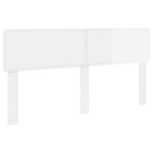 vidaXL Headboard Gloss White Engineered wood