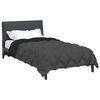 vidaXL Winter Duvet Black and Anthracite 200 x 135 cm Microfiber