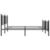 vidaXL Metal Bed Frame without Mattress with Footboard Black 193x203cm