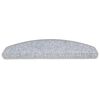 vidaXL Stair Mats 10 pcs 65x24x4 cm Light Grey Half Round Large