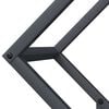 vidaXL Firewood Rack Anthracite 50x25x50 cm Cold-rolled steel