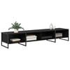 vidaXL TV Cabinet Black Oak 170.5 x 36 x 30.5 cm Engineered Wood