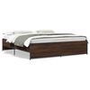 vidaXL Bed Frame without Mattress Brown Oak 180x200 cm Super King