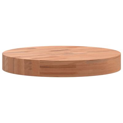 vidaXL Table Top Ø30x4 cm Round Solid Wood Beech
