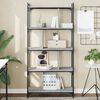 vidaXL Bookcase 5-Tier Grey Sonoma 76x32x158 cm Engineered Wood
