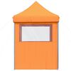 vidaXL Foldable Party Tent Pop-Up with 4 Sidewalls Orange