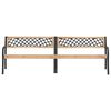 vidaXL Twin Garden Bench 238 cm Chinese Fir Wood