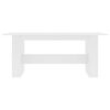 vidaXL Dining Table White 180x90x76 cm Engineered Wood