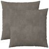 vidaXL Cushion with Pillow HOUTEN 2 pcs Light Grey Velvet