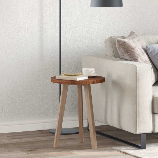 vidaXL Table Top Light Brown &Oslash; 40 x 2.5 cm Solid Oak Wood