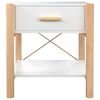 vidaXL Bedside Tables 2pcs White 42x38x45 cm Engineered Wood