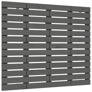 vidaXL Wall Headboard Grey 106x3x91.5 cm Solid Wood Pine