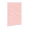 vidaXL Pleated Blind Pink 100x150 cm Fabric Width 99.4 cm Polyester