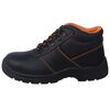 vidaXL Safety Shoes Black Size 45 Leather