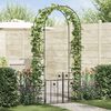 vidaXL Garden Arch with Lock Black 203 x 50 x 218 cm