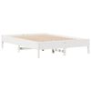 vidaXL Bed Frame without Mattress White 140x190 cm Solid Wood Pine