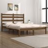 vidaXL Bed Frame without Mattress Honey Brown Solid Wood 200x200 cm (810040+818443)