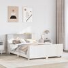 vidaXL Bed Frame without Mattress White 160x200 cm Solid Wood Pine