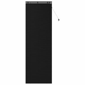vidaXL Venetian Blind Black 80 x 250 cm 35 mm Solid Paulownia Wood