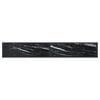 vidaXL Console Table Black Marble 220x35x75.5cm Tempered Glass