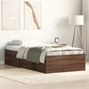 vidaXL Bed Frame without Mattress Brown Oak 90x190 cm Single