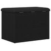 vidaXL Storage Bench Black oak 62 x 42 x 45 cm Engineered Wood