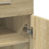 vidaXL Sideboard Sonoma Oak 80x42.5x93 cm Engineered Wood