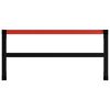 vidaXL Work Bench Frame Metal 120x57x79 cm Black and Red
