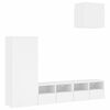 vidaXL 4 Piece TV Wall Units White Engineered Wood