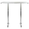 vidaXL Table Silver Aluminum and Plastic