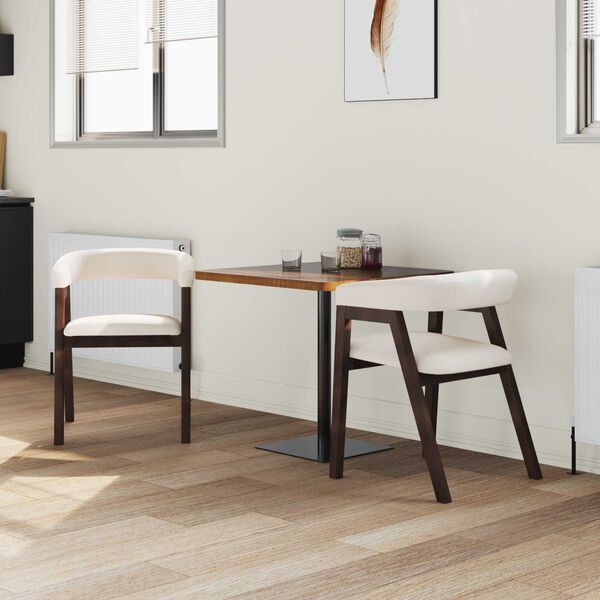 vidaXL Dining Chairs 2 pcs Light Brown 54 x 57 x 73 cm