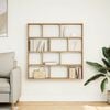 vidaXL Wall Cube Shelf 12 Compartments Artisian Oak Engineered Wood