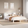 vidaXL Bookcase Bed without Mattress White 140x190cm Solid Wood Pine