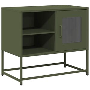 vidaXL TV Cabinet Olive Green 68x39x60.5 cm Steel