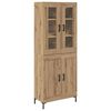 vidaXL Highboard 2 pcs Artisan Oak 69.5 x 34 x 180 cm Engineered Wood