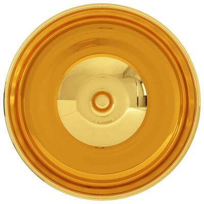 vidaXL Wash Basin 32.5x14 cm Ceramic Gold