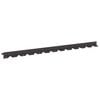 vidaXL Lawn Edging 30 pcs 102 x 4 x 4 cm Steel Black