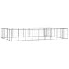vidaXL Outdoor Dog Kennel Steel 65.34 m&sup2;