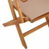 vidaXL Garden Chairs 2 pcs Taupe Solid Wood Acacia and Fabric