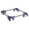 vidaXL Washing Machine Base Grey 66 x 66 x 12 cm Stainless Steel