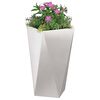 vidaXL Planter 2 pcs Silver 40 x 40 x 75 cm Stainless Steel