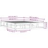 vidaXL Bed Frame without Mattress Black 120x200 cm Solid Wood